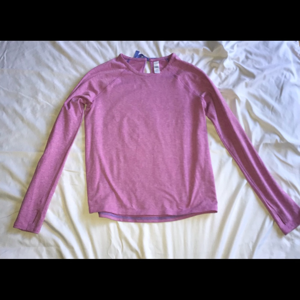 Athleta Girl Long Sleeve Shirt - Purple - size 14/XL